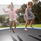 14 Feet Outdoor Trampoline with Safety Enclosure Net Basketball Hoop Ladder and Heavy-Duty Frame